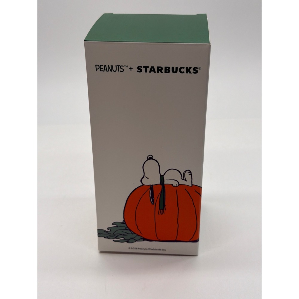 Starbucks Peanuts Snoopy Great Pumpkin Stainless Steel Tumbler 16oz White 2026